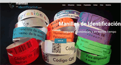 Desktop Screenshot of manillasdeidentificacion.com